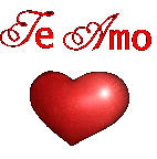 Gif animé coeur te amo